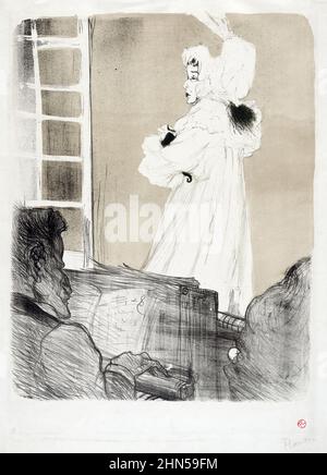 Miss May Belfort (1895). Antike Vintage-Kunst von Henri Toulouse-Lautrec. Stockfoto