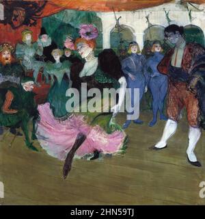 Marcelle Lender Dancing the Bolero in Chilperic (1895-1896) Antike Vintage-Kunst von Henri Toulouse-Lautrec. Stockfoto