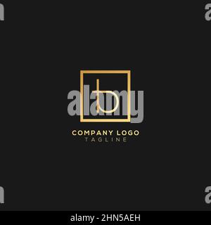 Abstraktes Premium linear Letter B Logo Icon Design moderne minimalistische Stil Illustration. Stock Vektor