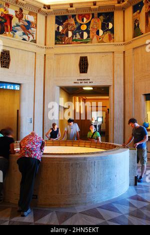 Griffith Observatory Innenraum Stockfoto