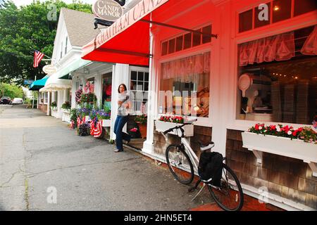 Shopper, Chatham, Massachusetts Stockfoto