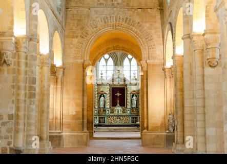 Die Abtei von Graville am Stadtrand von Le Havre ist ein Juwel der Touristenstraße „Route Historique des Abbaye Normandes“ Stockfoto