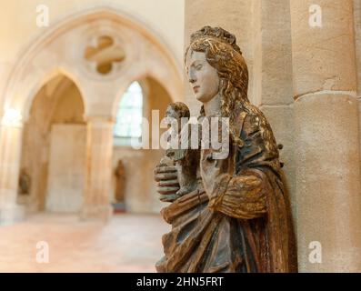 Die Abtei von Graville am Stadtrand von Le Havre ist ein Juwel der Touristenstraße „Route Historique des Abbaye Normandes“ Stockfoto