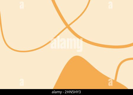 Moderner farbenfroher einfacher Hintergrund mit organischen abstrakten Elementen und dynamischen Formen. Minimalistischer Stil. Entwerfen Sie Vorlagenplakate oder Visitenkarten. Stockfoto