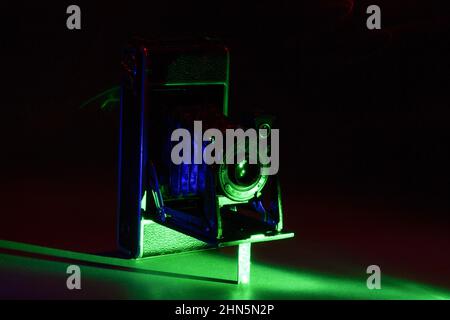 AGFA Anastigmat Jgestar - alte Vintage Analogkamera, Mittelformat mit langer Zeit Expsoure Stockfoto