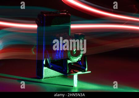AGFA Anastigmat Jgestar - alte Vintage Analogkamera, Mittelformat mit langer Zeit Expsoure Stockfoto