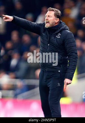 London, England - 09. FEBRUAR: Southampton-Manager Ralph Hasenhuttl während der Premier League zwischen Tottenham Hotspur und Southampton in Tottenham Hot Stockfoto