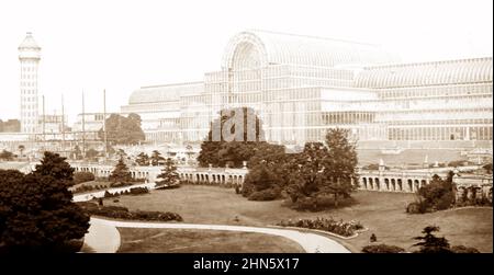 Crystal Palace, Sydenham, London, viktorianische Zeit Stockfoto