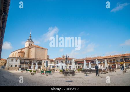 Plaza Mayor. Colmenar de Oreja, Provinz Madrid, Spanien. Stockfoto