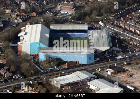 Luftaufnahme des Hillsborough Stadium von Sheffield Wednesday, Sheffield, South Yorkshire Stockfoto