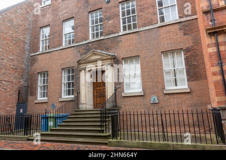 Maister House, ein 18. Jahrhundert Grade I gelistetes Kaufmannshaus in Hull Old Town, Kingston upon Hull, (Hull), East Riding of Yorkshire, Großbritannien. Stockfoto