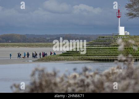 Entrée du Port de Saint Valery sur Somme Stockfoto