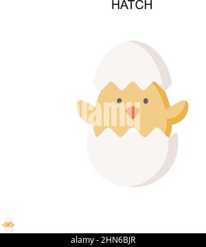 Einfaches Vektorsymbol für Schraffur. Illustration Symbol Design-Vorlage für Web mobile UI-Element. Stock Vektor