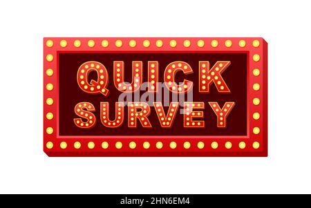 Retro-Light-Text-Kurzübersicht. Retro-Glühlampe. Vektorgrafik Stock Vektor