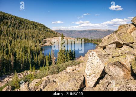 Lachs Lake in der Eagles Nest Wilderness Stockfoto