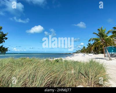 Smathers Beach, Key West, Florida, an einem sonnigen Sommertag Stockfoto