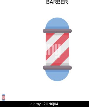 Einfaches Vektor-Symbol für Barber. Illustration Symbol Design-Vorlage für Web mobile UI-Element. Stock Vektor