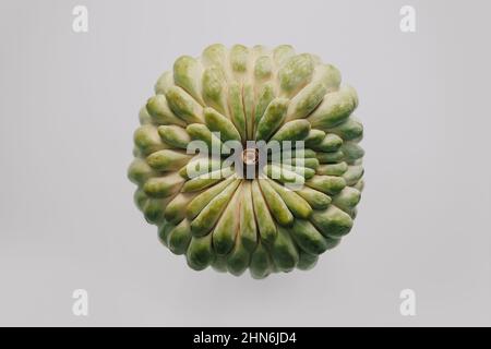 Cherimoya Zucker Apfel ganze Frucht Draufsicht Stockfoto