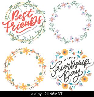 Soul Schwester mit Herz Schriftzug Design beste Freund Vorläufer Bff besties Stock Vektor