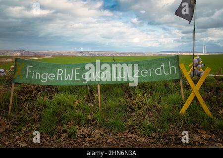 Widerstand in Lützerath Stockfoto