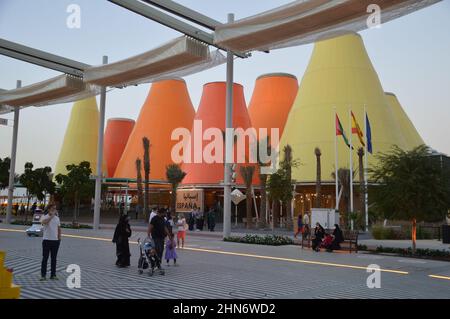 Spanien Pavillon auf der Expo 2020 Dubai VAE - 1. Februar 2022. Stockfoto