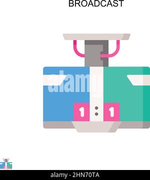 Broadcast Simple Vector-Symbol. Illustration Symbol Design-Vorlage für Web mobile UI-Element. Stock Vektor