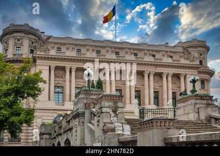 National Military Club, bekannt als Cercul Militar National auf Rumänisch, im Zentrum von Bukarest, Rumänien Stockfoto