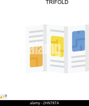 Dreifaches einfaches Vektorsymbol. Illustration Symbol Design-Vorlage für Web mobile UI-Element. Stock Vektor
