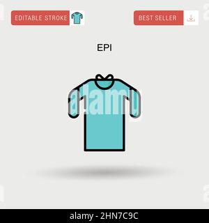 Einfaches EPI-Vektorsymbol. Stock Vektor