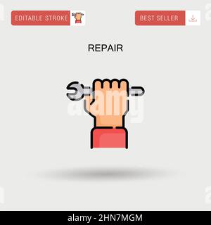 Das Symbol Unterstützung. Ingenieur und Reparatur, Techniker ...