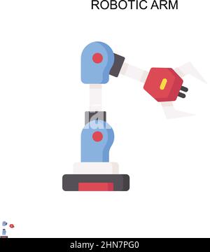 Einfaches Vektorsymbol für Roboterarm. Illustration Symbol Design-Vorlage für Web mobile UI-Element. Stock Vektor