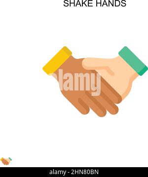 Schütteln Sie die Hände einfaches Vektor-Symbol. Illustration Symbol Design-Vorlage für Web mobile UI-Element. Stock Vektor