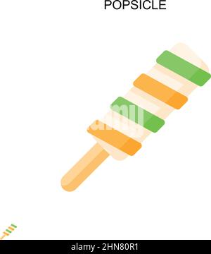 Einfaches Vektor-Symbol für Popsicle. Illustration Symbol Design-Vorlage für Web mobile UI-Element. Stock Vektor