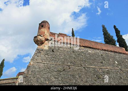 Schloss Hostaric in der Region La Selva Provinz Gerona, Katalonien, Spanien Stockfoto