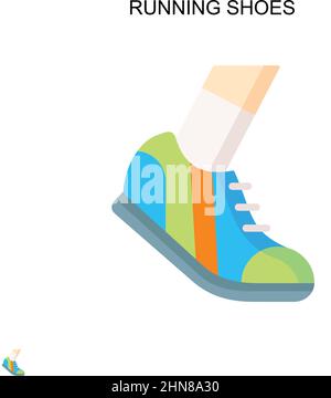 Laufschuhe einfaches Vektor-Symbol. Illustration Symbol Design-Vorlage für Web mobile UI-Element. Stock Vektor