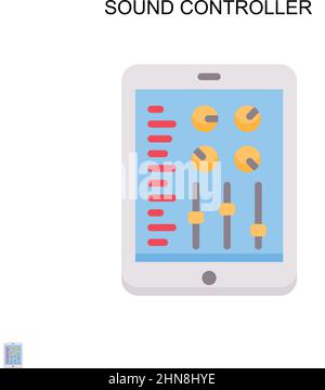 Sound Controller einfaches Vektorsymbol. Illustration Symbol Design-Vorlage für Web mobile UI-Element. Stock Vektor