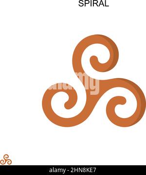 Symbol für Spiraleinfachen Vektor. Illustration Symbol Design-Vorlage für Web mobile UI-Element. Stock Vektor