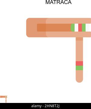 Einfaches Vektorsymbol für Matraca. Illustration Symbol Design-Vorlage für Web mobile UI-Element. Stock Vektor