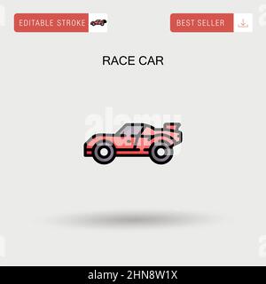 Rennwagen einfache Vektor-Symbol. Stock Vektor