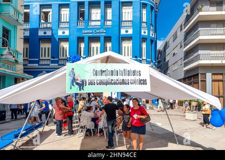 Gesundheitsförderungsmesse, Stadt Camaguey, Kuba, 14. November 2016 Stockfoto