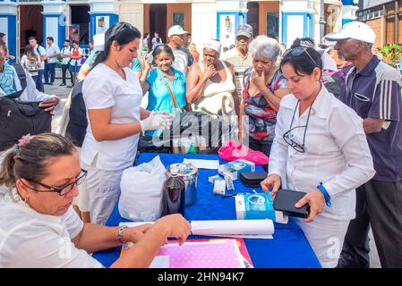 Gesundheitsförderungsmesse, Stadt Camaguey, Kuba, 14. November 2016 Stockfoto