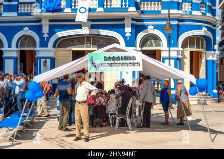 Gesundheitsförderungsmesse, Stadt Camaguey, Kuba, 14. November 2016 Stockfoto