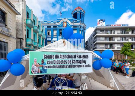 Gesundheitsförderungsmesse, Stadt Camaguey, Kuba, 14. November 2016 Stockfoto