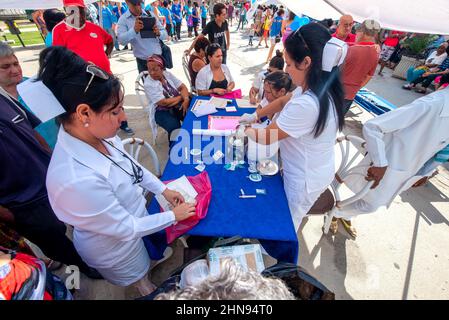 Gesundheitsförderungsmesse, Stadt Camaguey, Kuba, 14. November 2016 Stockfoto