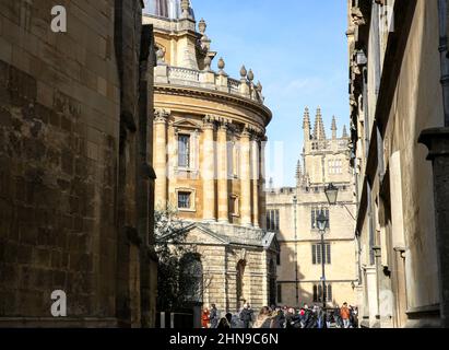 Radcliffe Camera Library in Radcliffe Square, Oxford City Centre. Stockfoto