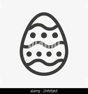 Vektor-Symbol für Ostereier auf weißem Hintergrund Stock Vektor