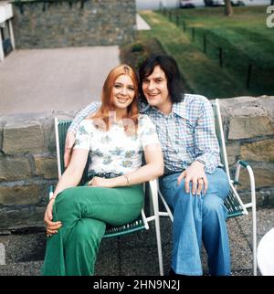 Cindy und Bert, deutsches Schlagerduo, Deutschland um 1974. Stockfoto