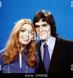Cindy und Bert, deutsches Schlagerduo, Deutschland um 1974. Stockfoto