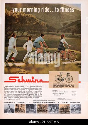 Jahrgang 2, Ausgabe Juni 1969 der Zeitschrift „Sports Illustrated“, Werbespot, USA Stockfoto