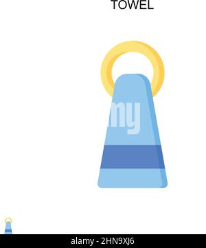 Einfaches Vektorsymbol für Handtücher. Illustration Symbol Design-Vorlage für Web mobile UI-Element. Stock Vektor